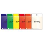 Colorful Blank Self-Laminating Vinyl Tags 3 1/2 x 5